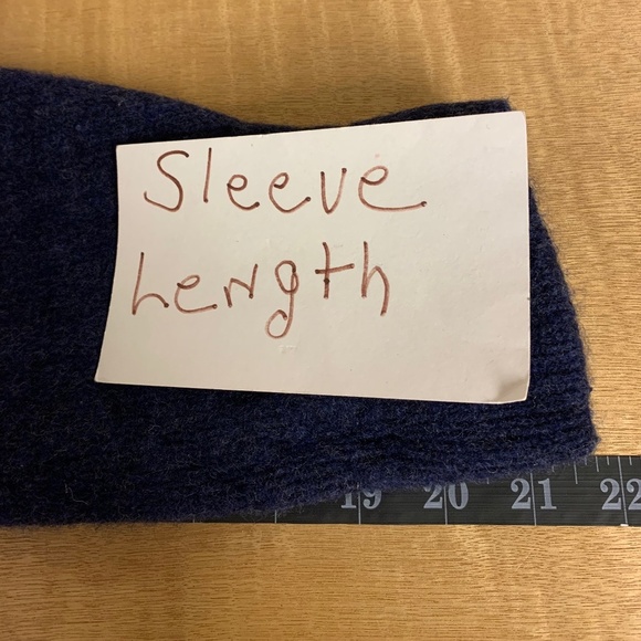 Fisherman Out of Ireland women sweater SZ M navy wool & cashmere warm outdoors - Picture 10 of 10